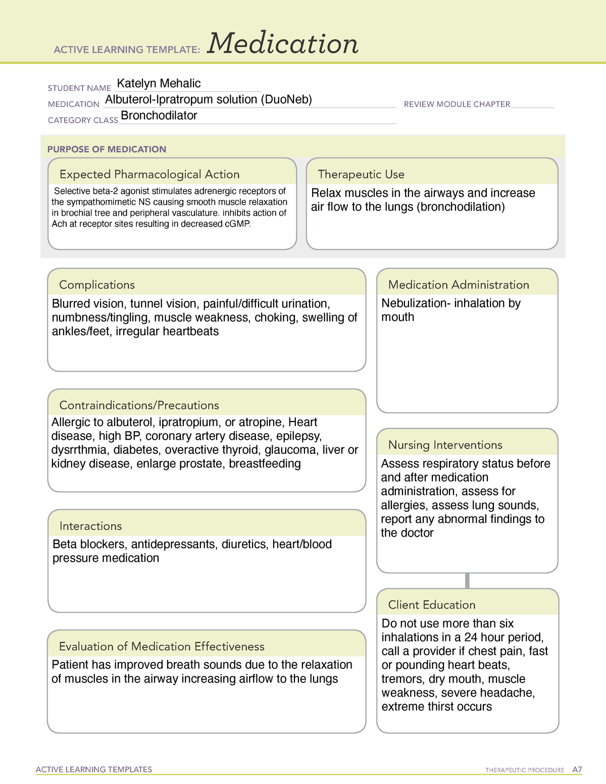 Duo Neb adult 1 ati assignments ACTIVE LEARNING TEMPLATES