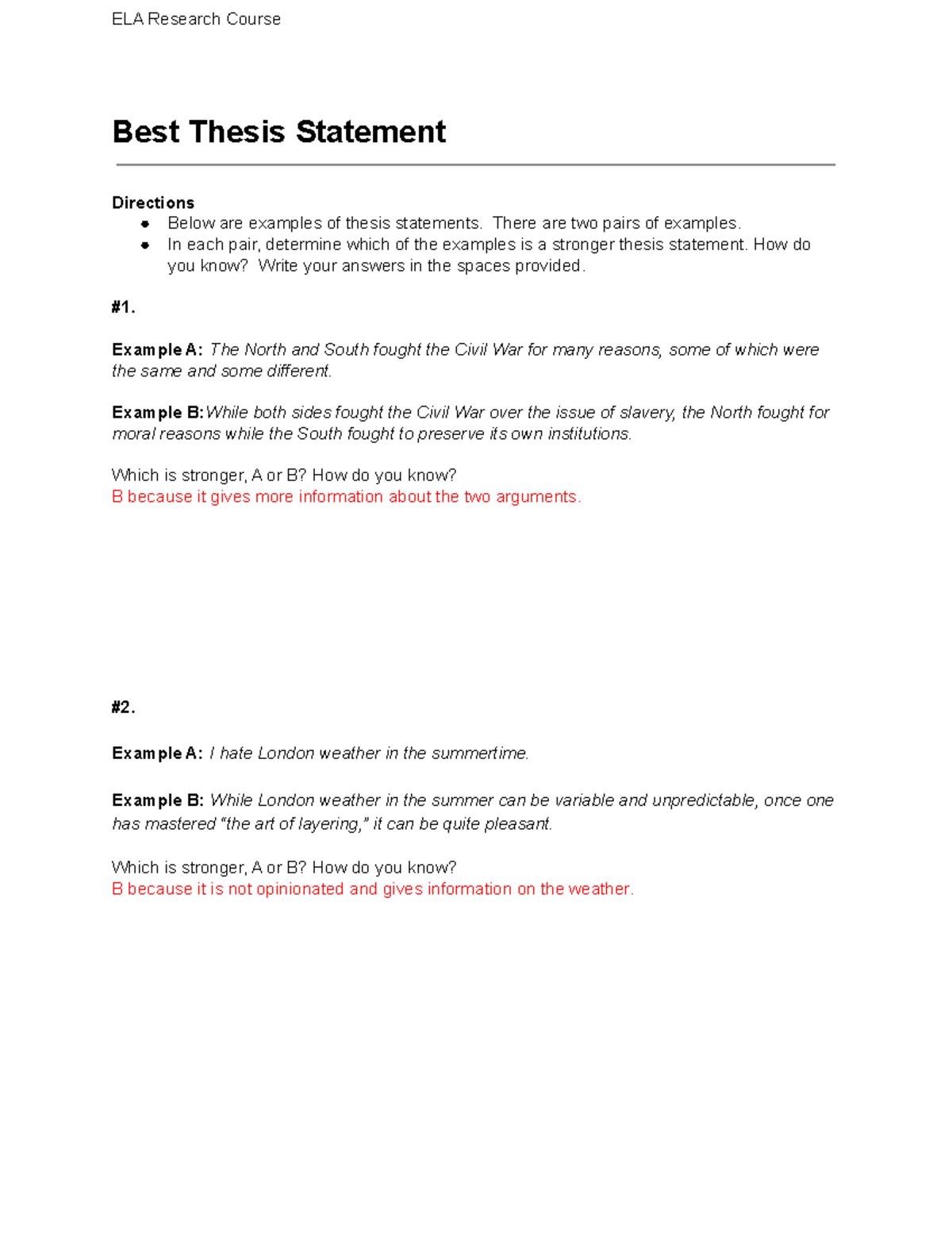 thesis statement about environmental science