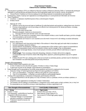 Drug Lit Exam 2 - Drug lit exam 2 note - Types of studies Descriptive ...