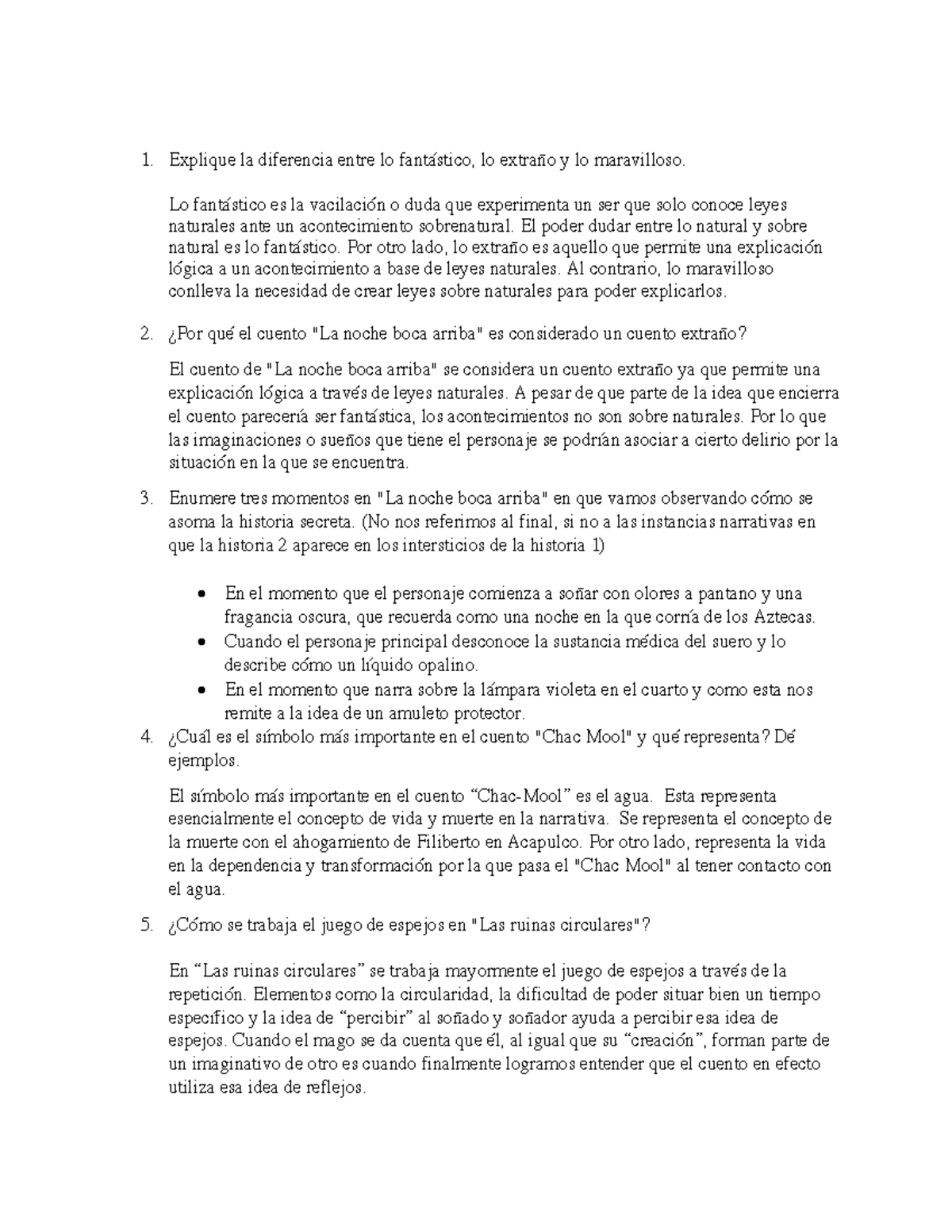 Explicaciones de lo fantástico, maravilloso y extraño y sus diferencias Explique la diferencia