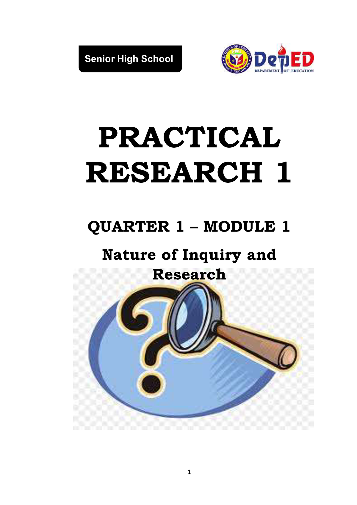 research 9 quarter 3 module 1