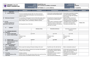 Dll Science 3 Q1 W4 - Dll - Grades 1 To 12 Daily Lesson Log School 