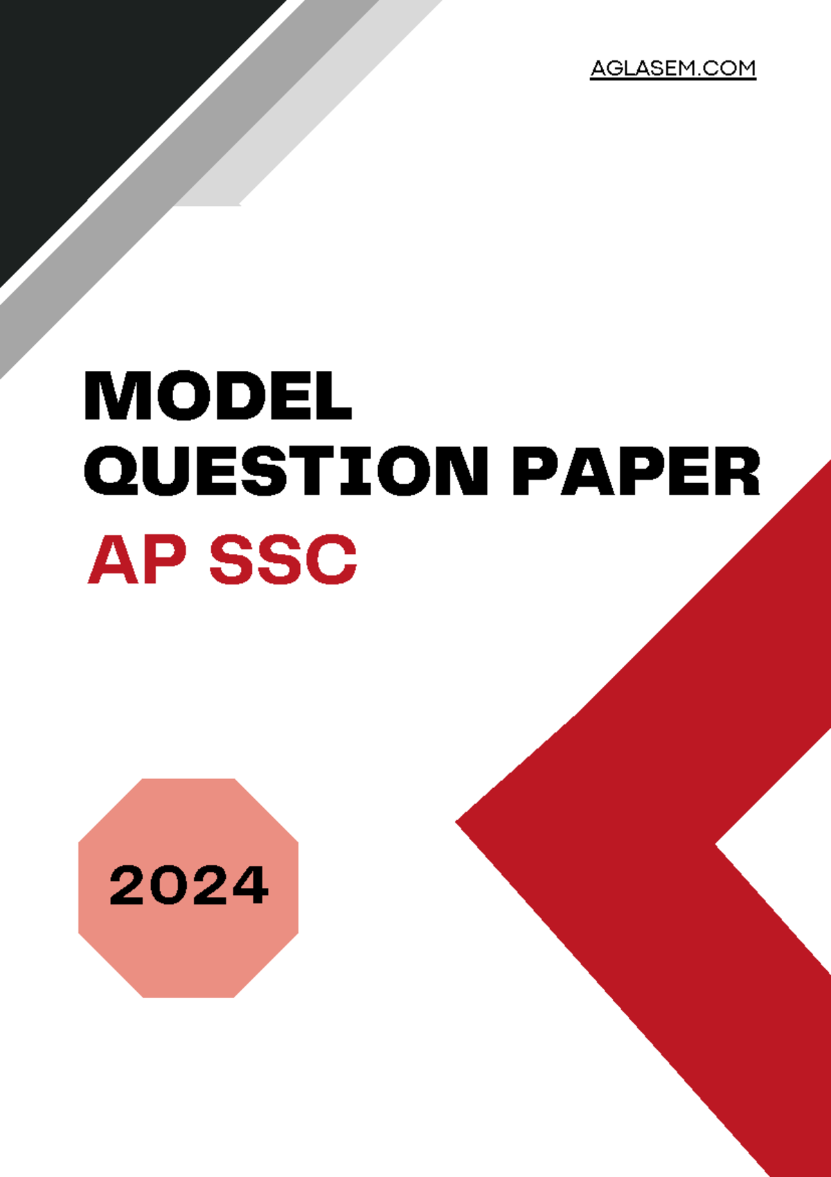 Mathematics Material - MODEL QUESTION PAPER AP SSC AGLASEM 2024 2 I §çT ...