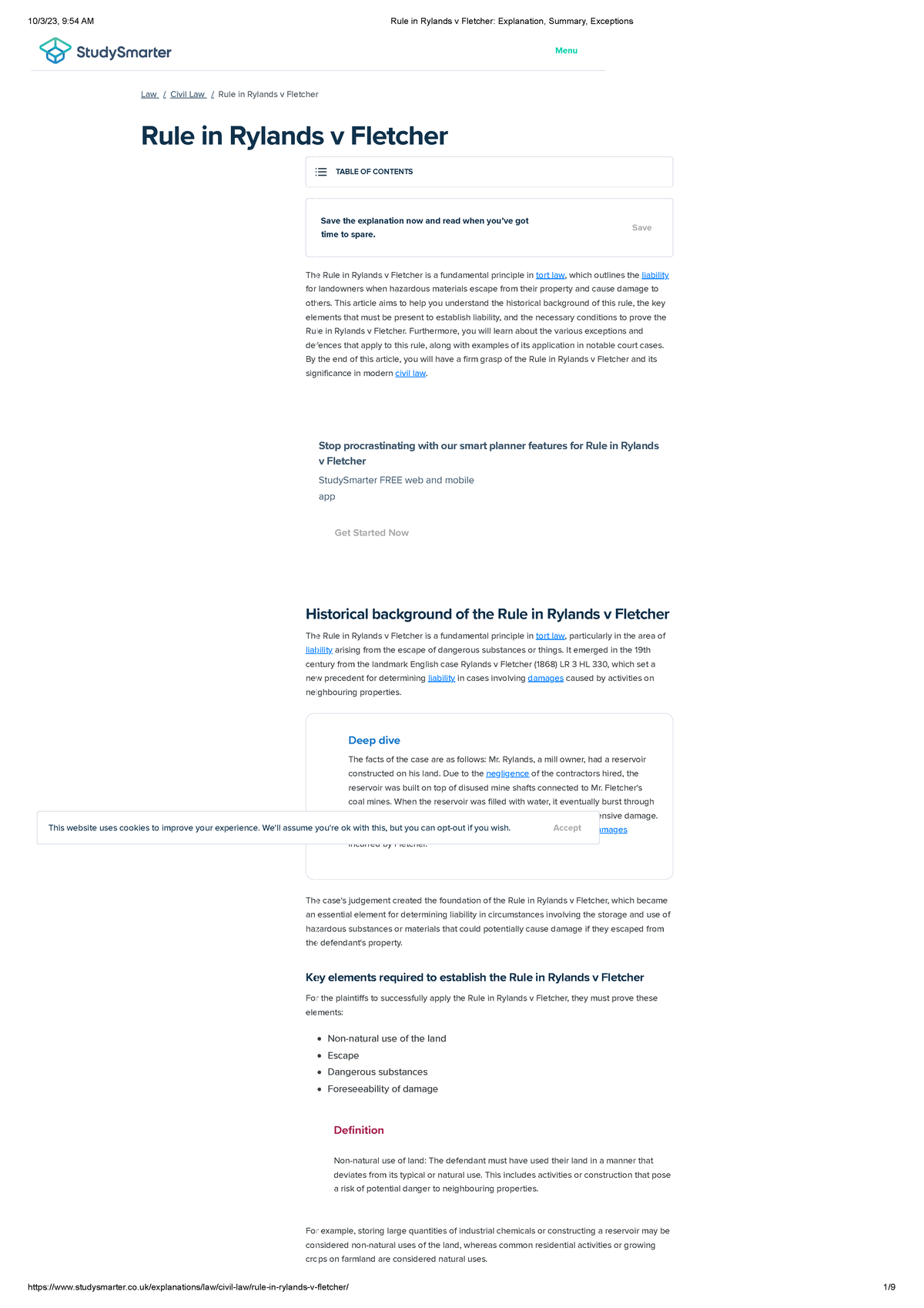 Rule in Rylands v Fletcher Explanation, Summary, Exceptions - Law ...