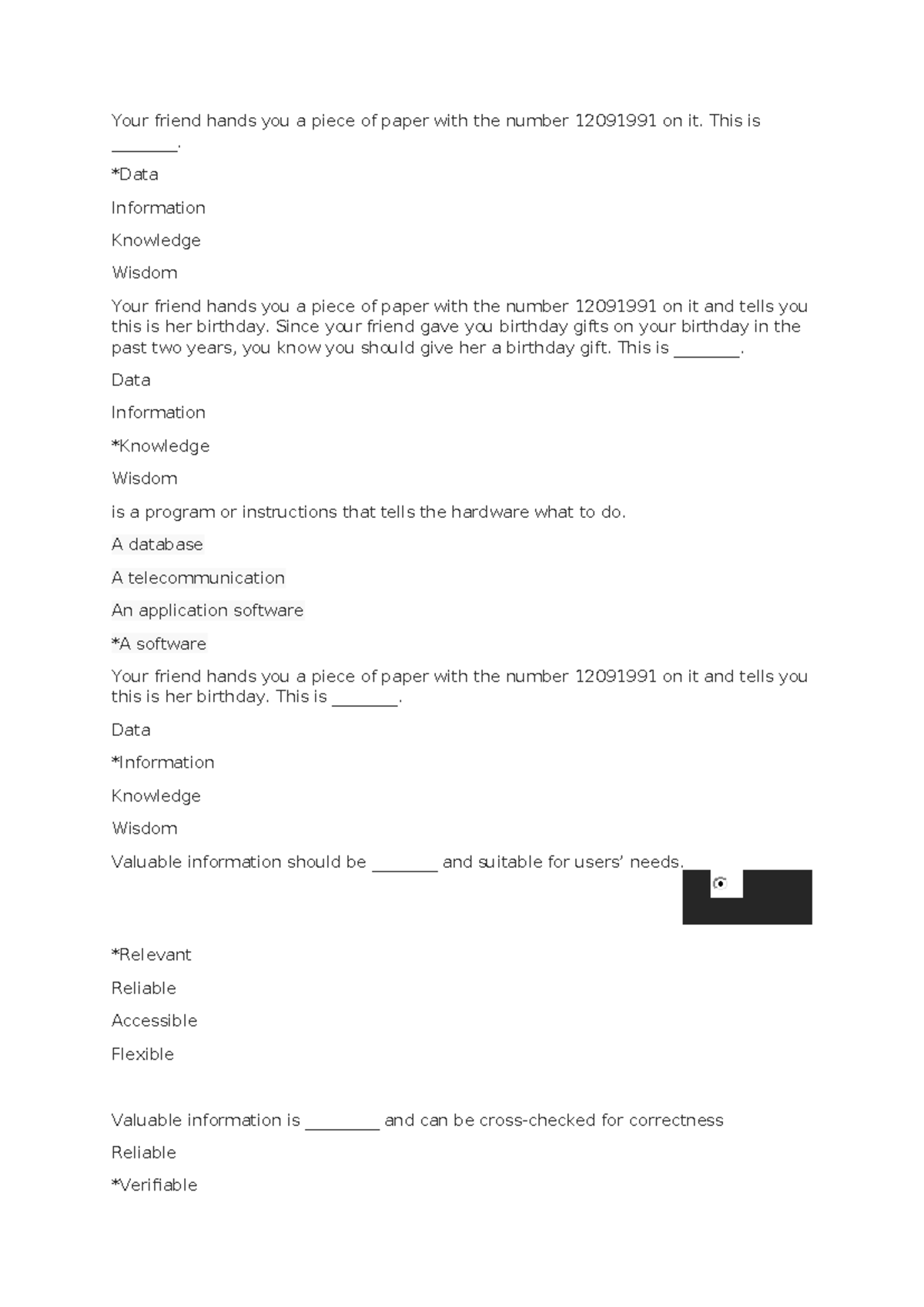 Inf 112 - Your friend hands you a piece of paper with the number ...