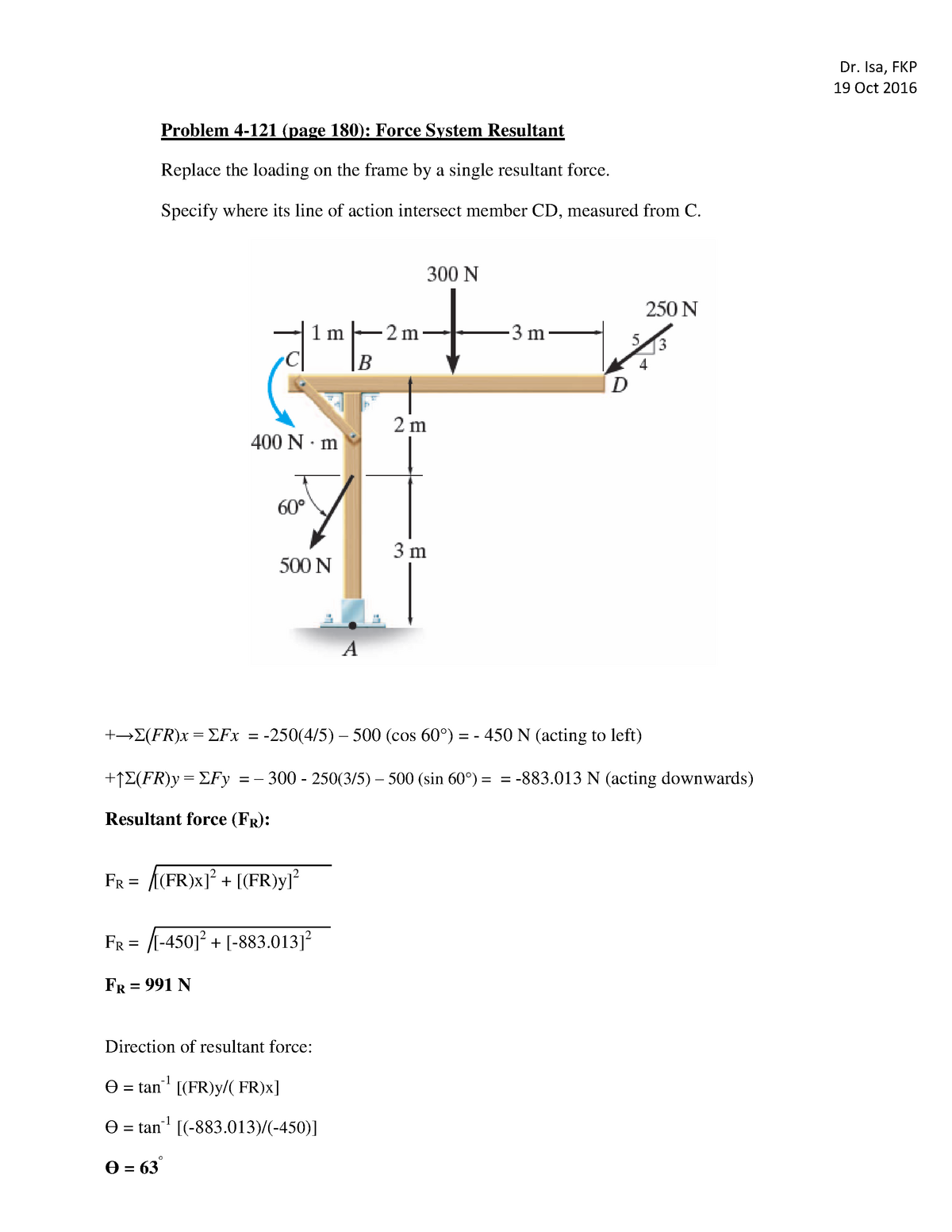 force system mathcad