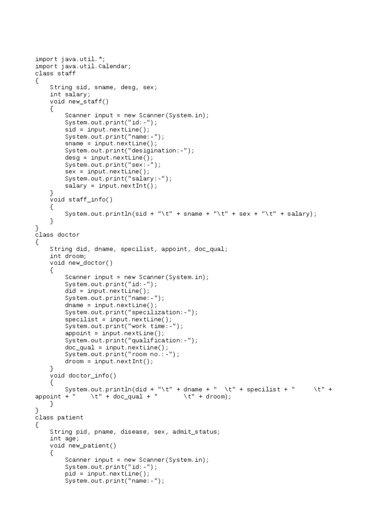 New Project - java learnnig - import java.*; import java.util; class ...