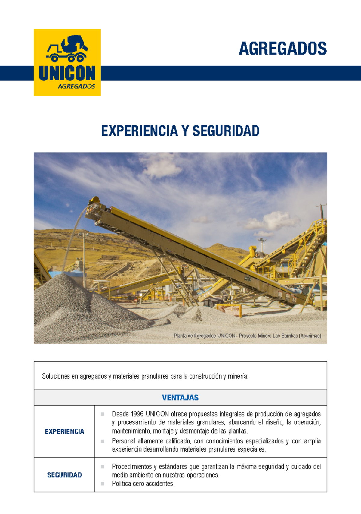 Brochure Agregados Ultima Version - EXPERIENCIA Y SEGURIDAD AGREGADOS ...