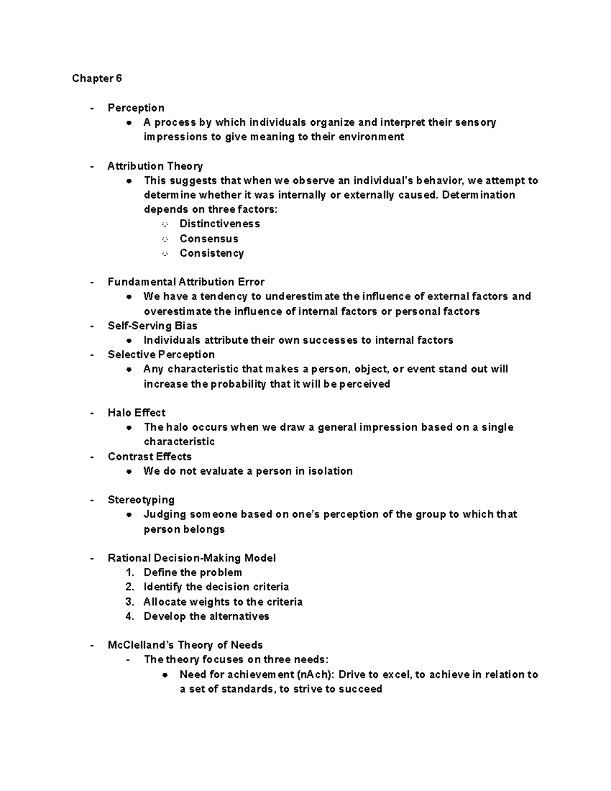 Organizational Behavior - Chapter 6 Perception A process by which ...