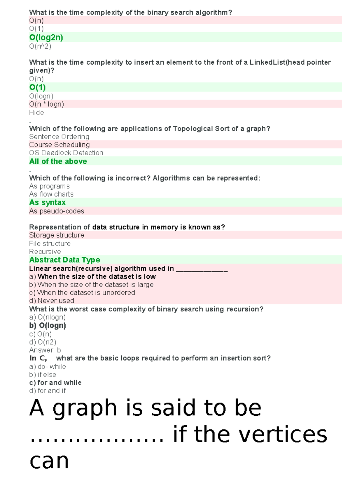 Algorithems - dsfds - What is the time complexity of the binary search ...