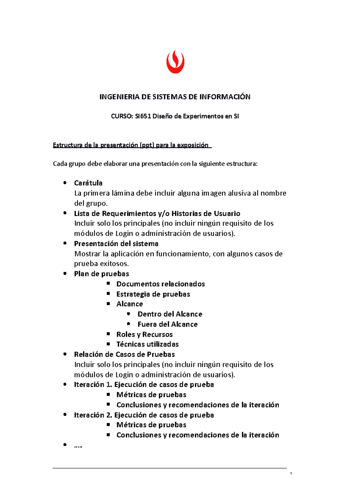 SI651 Estructura De La Ppt 2023-02 - INGENIERIA DE SISTEMAS DE ...