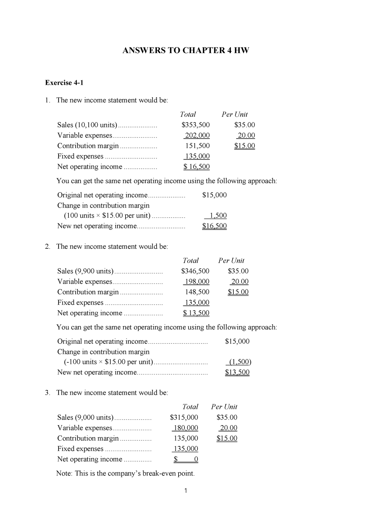 Answers Chapter 04 - Managerial Accounting, 17th Edition, 2020, By ...