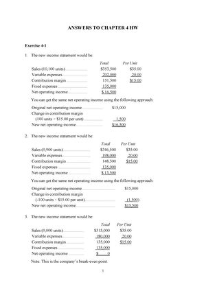 Answers Chapter 02 - Managerial Accounting, 17th Edition, 2020, By ...