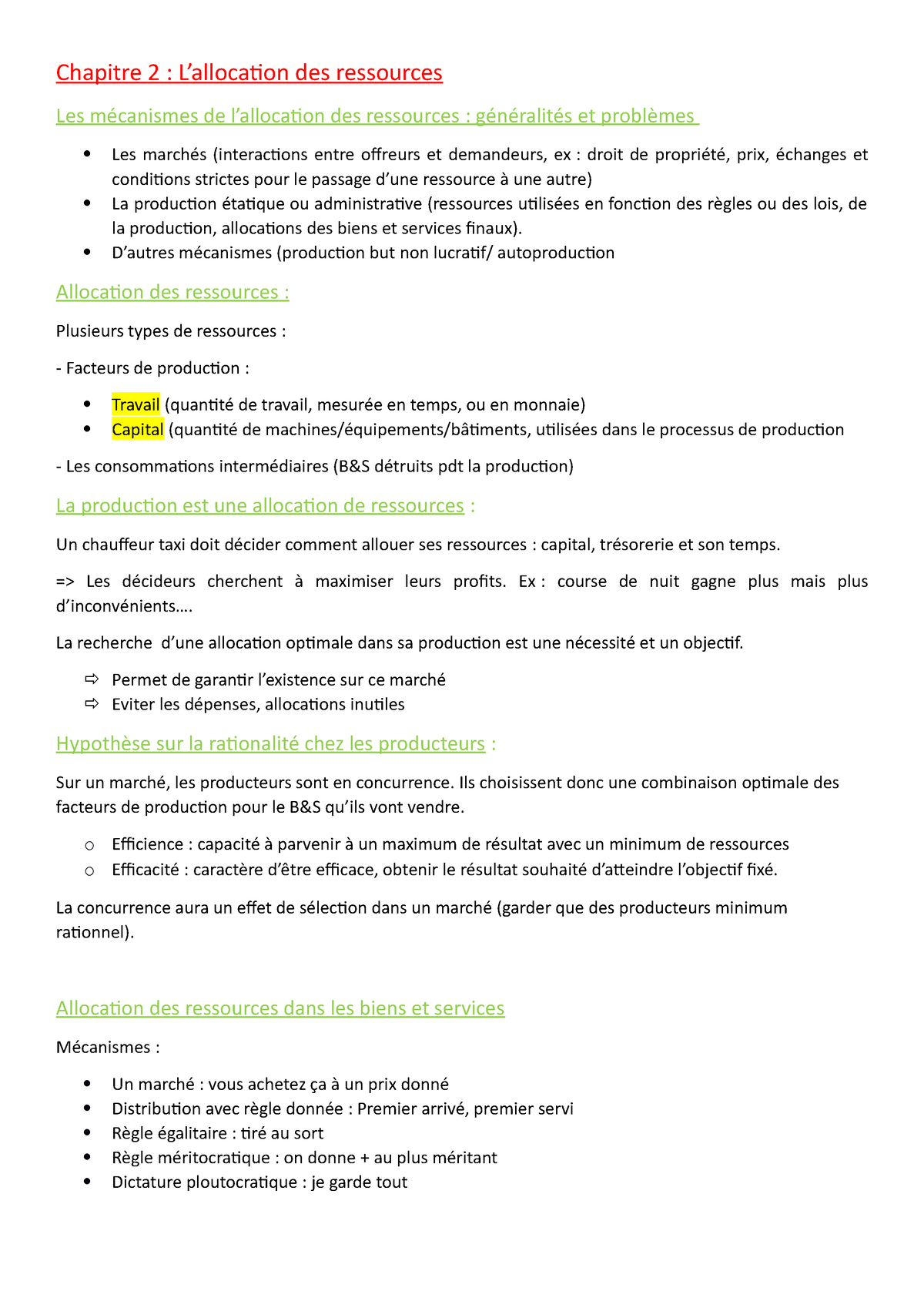 Chapitre 2 - Chapitre 1 - Introduction Principe De L'économie Semestre ...