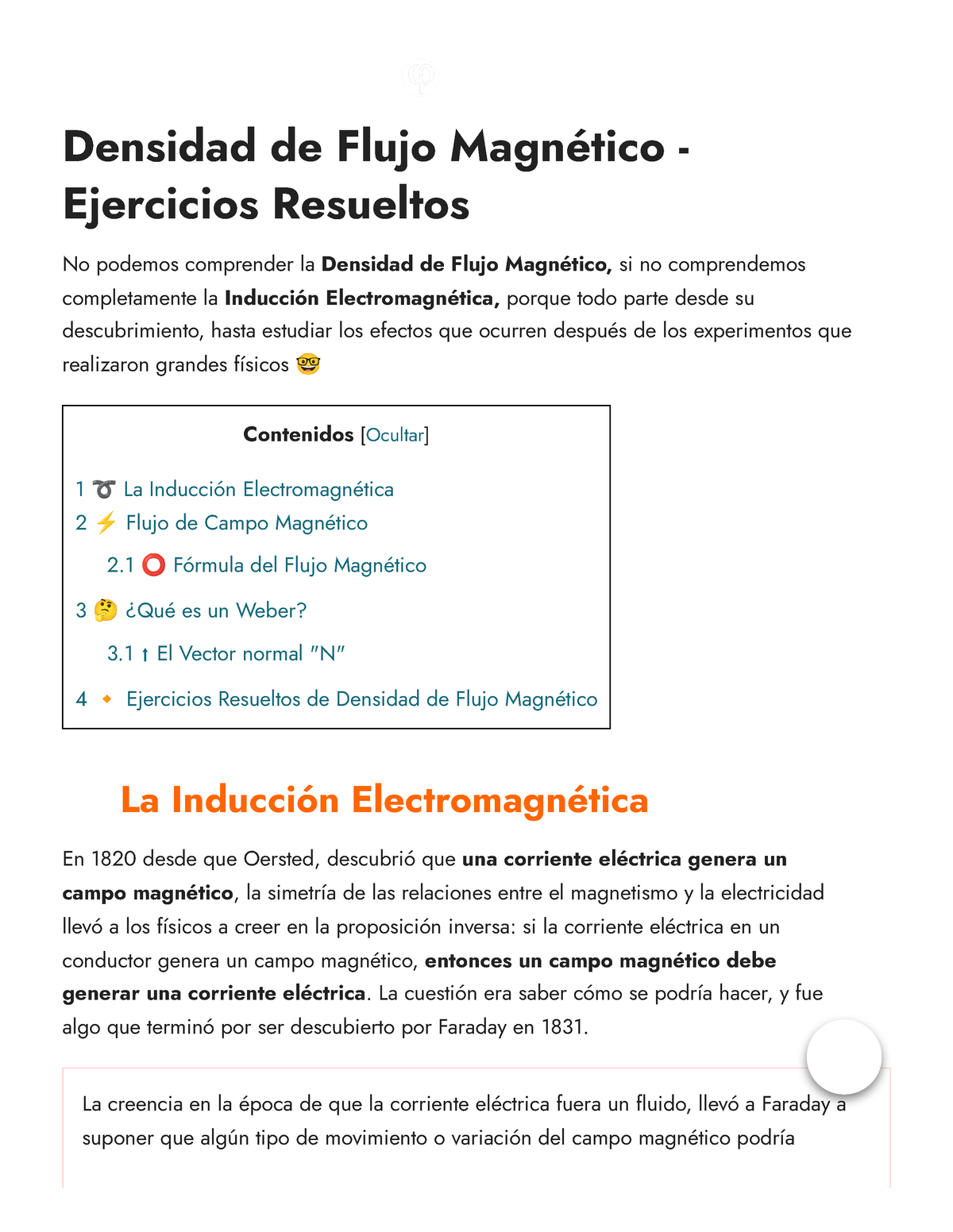 Densidad De Flujo Magnético - Ejercicios Resueltos - Fisimat - Densidad ...