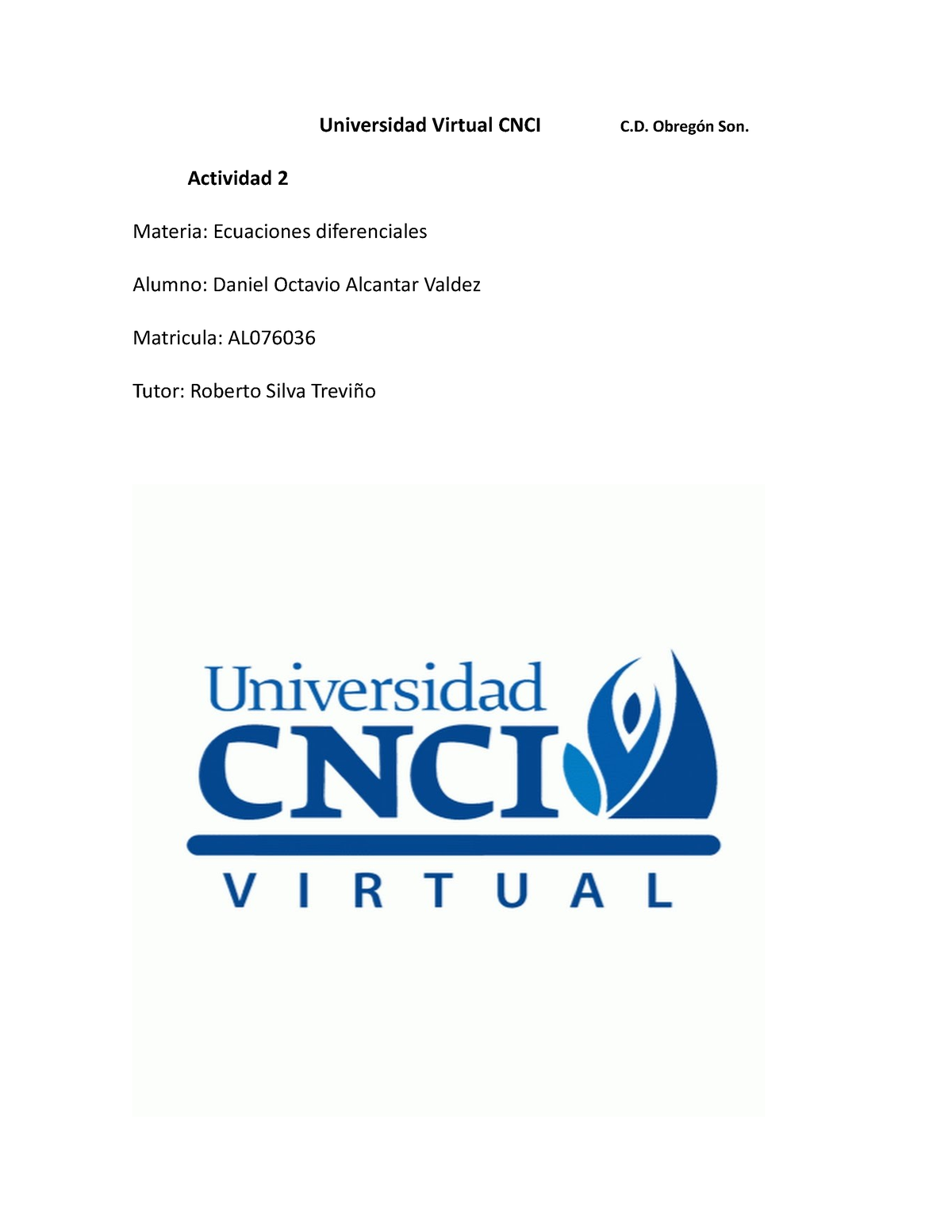 Daniel Alcantar Algebra Lineal Act-1 - Universidad Virtual CNCI C ...