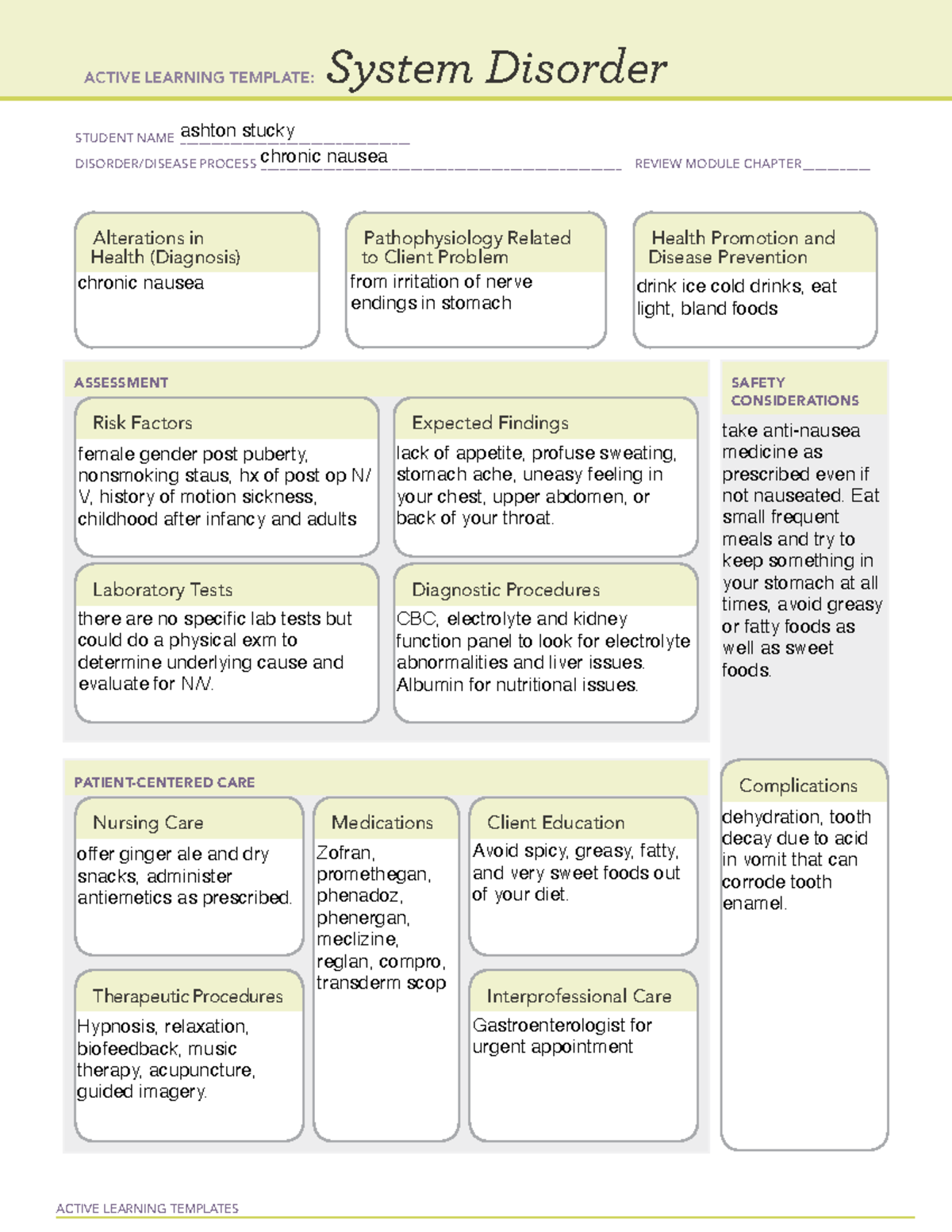 chronic-nausea-template-active-learning-templates-system-disorder