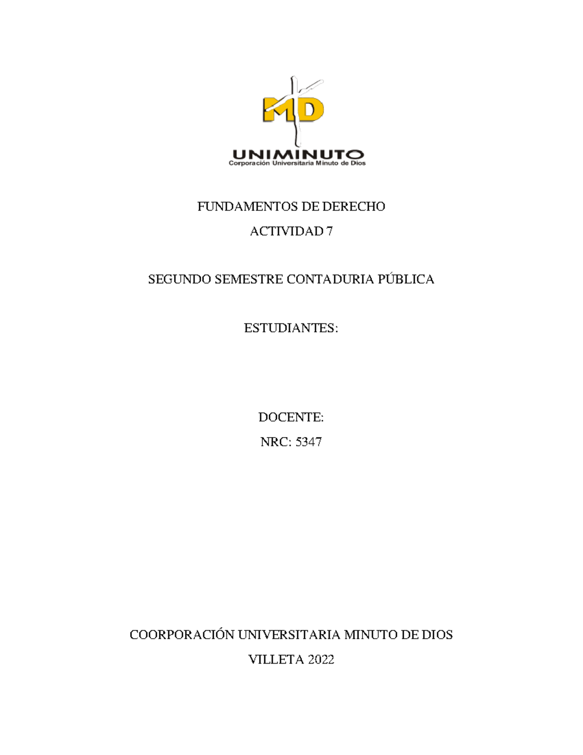 Actividad 7 Fundamentos De Derecho - FUNDAMENTOS DE DERECHO ACTIVIDAD 7 ...