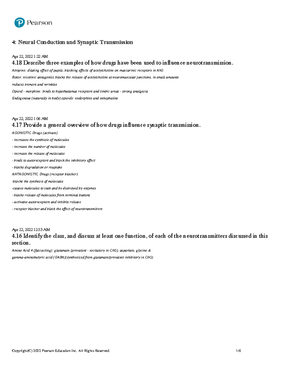 Chapter 4 - LO Neural Conduction and Synaptic Transmission - 4: Neural ...