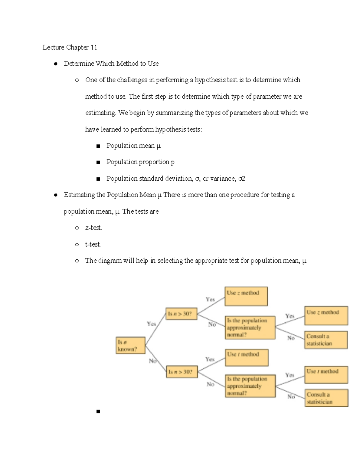 Introduction To Statistics Lecture Problem - Lecture Chapter 11 ...