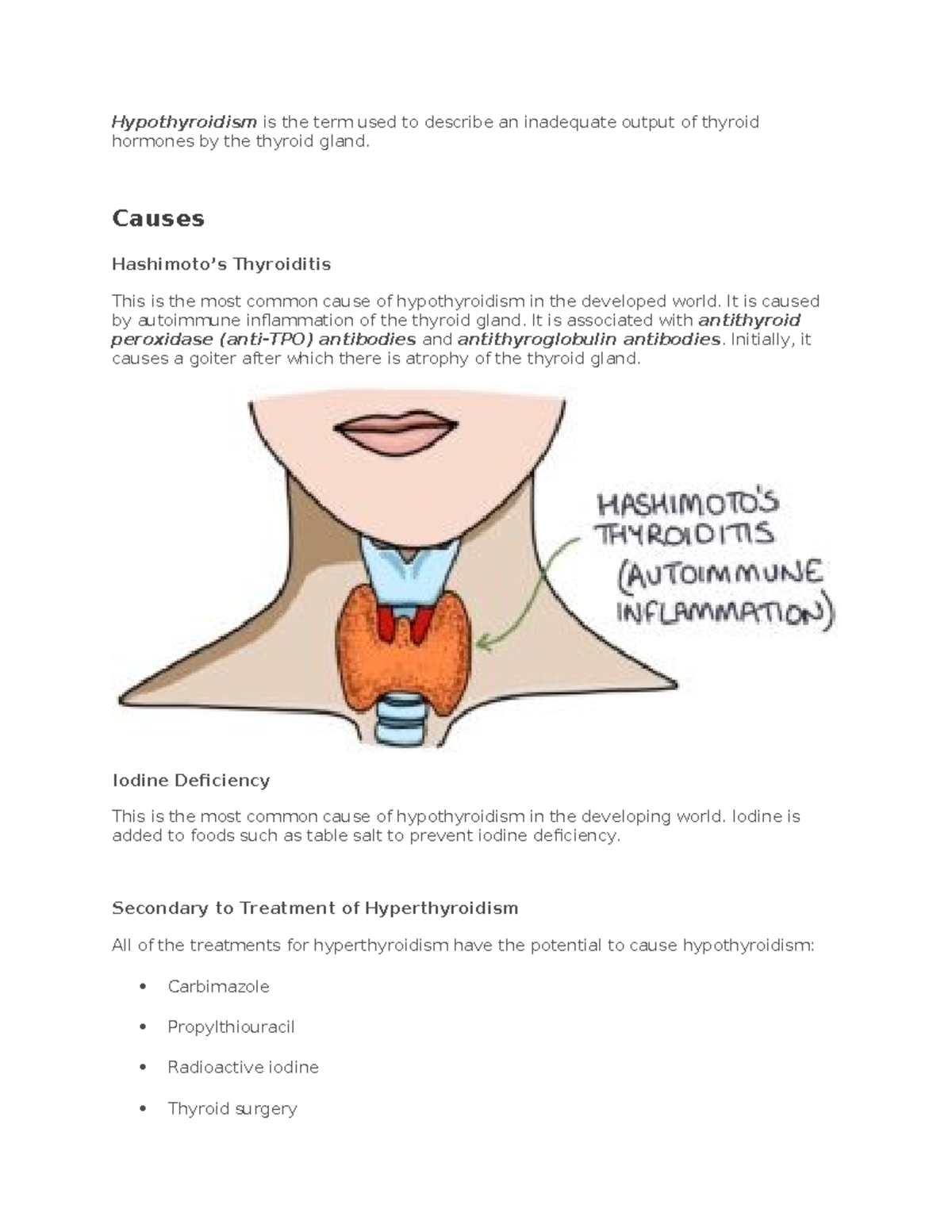 What Is The Most Common Cause Of Hypothyroidism