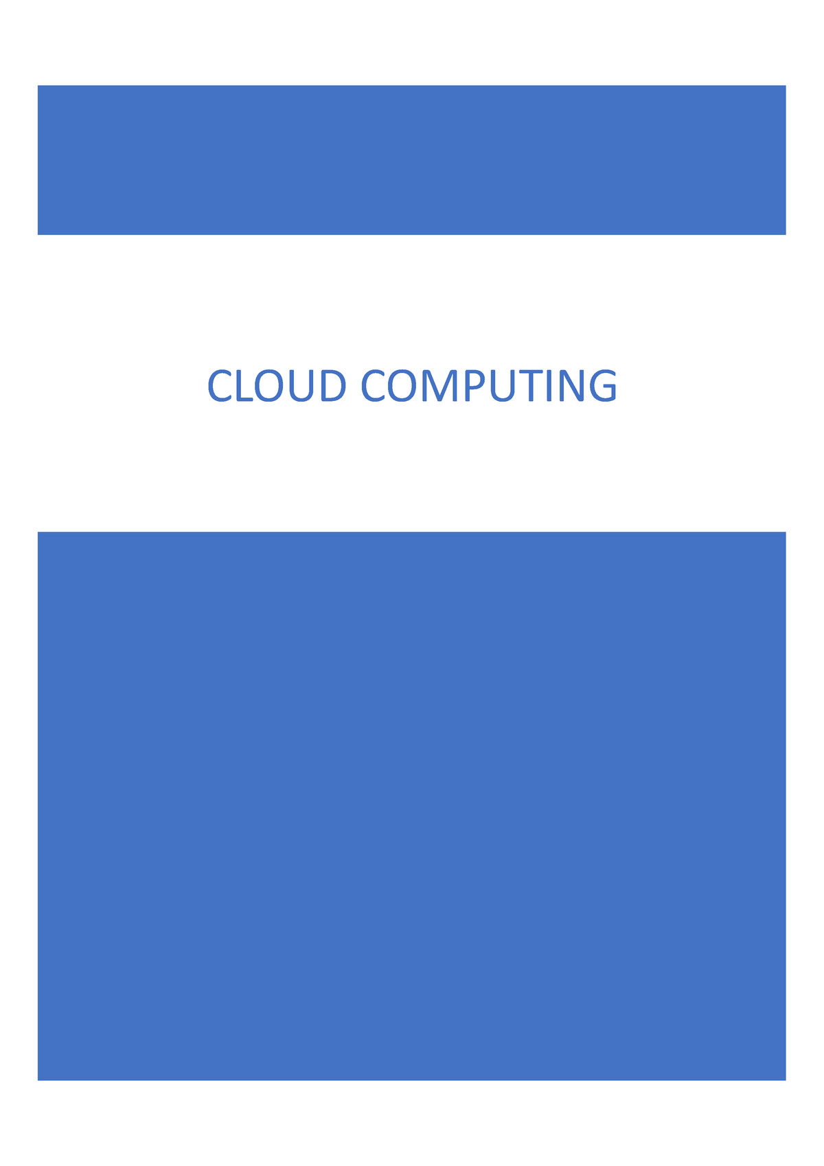 cloud computing essay