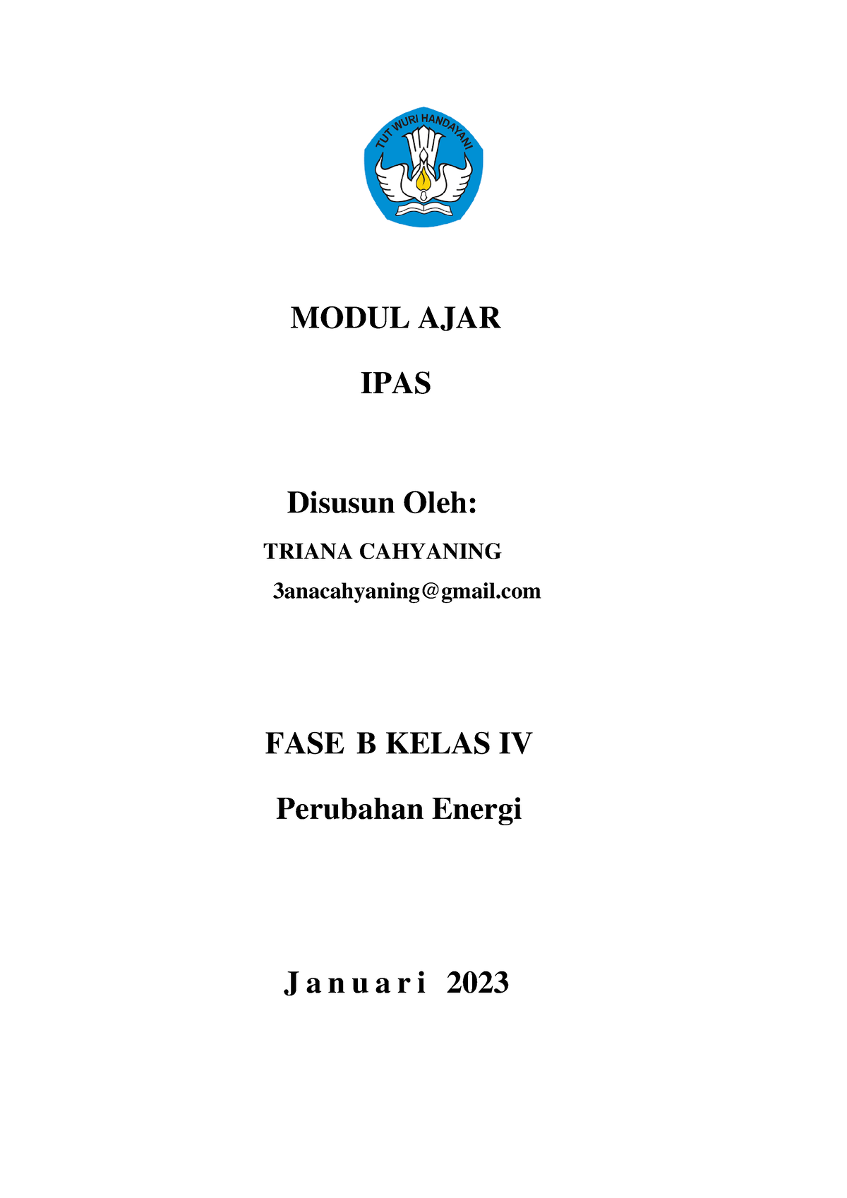 Modul Ajar Ipas Transformasi Energi - MODUL AJAR IPAS Disusun Oleh ...