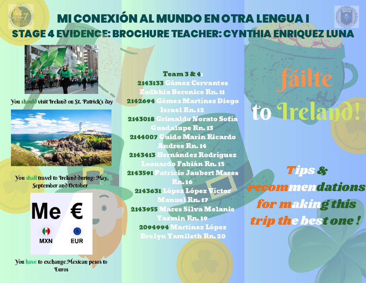 PDF Brochure - MI CONEXIÓN AL MUNDO EN OTRA LENGUA I STAGE 4 EVIDENCE