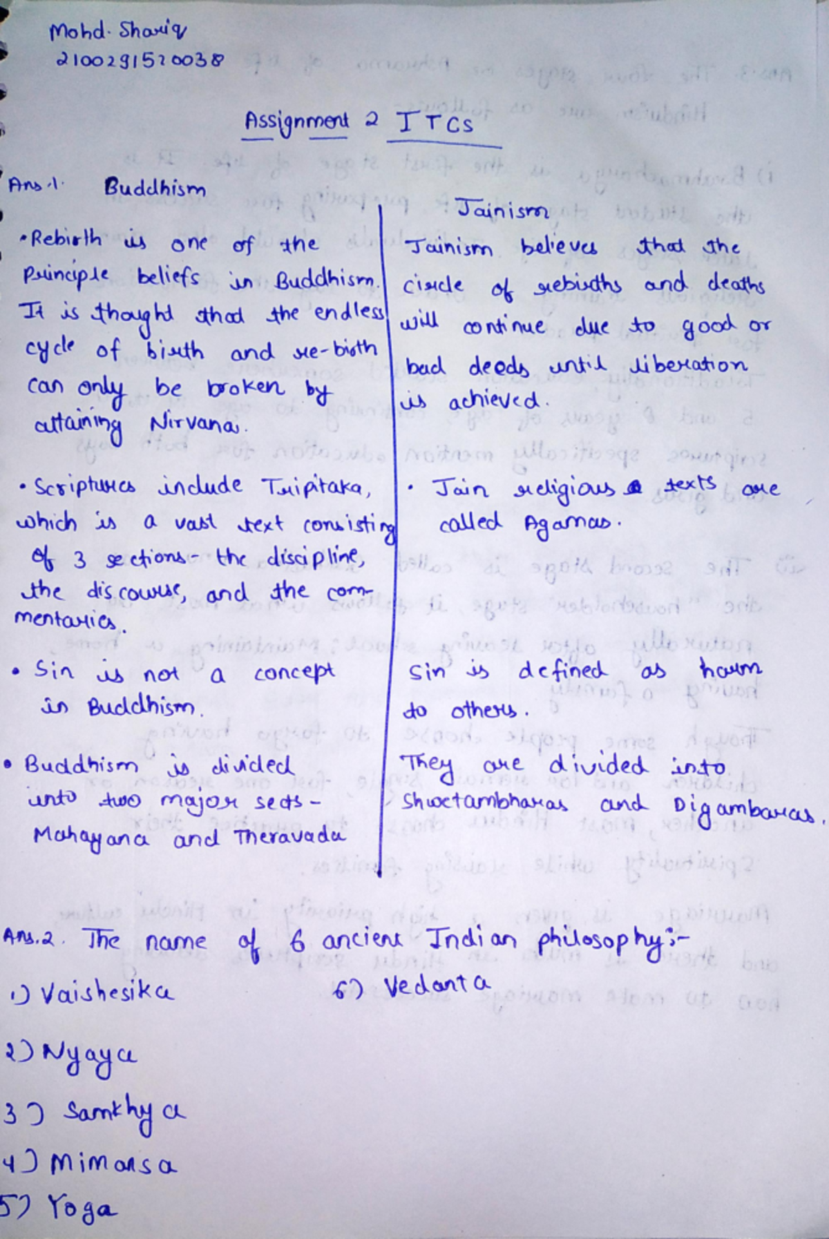 Itcs assignment 2 - Btech - Studocu