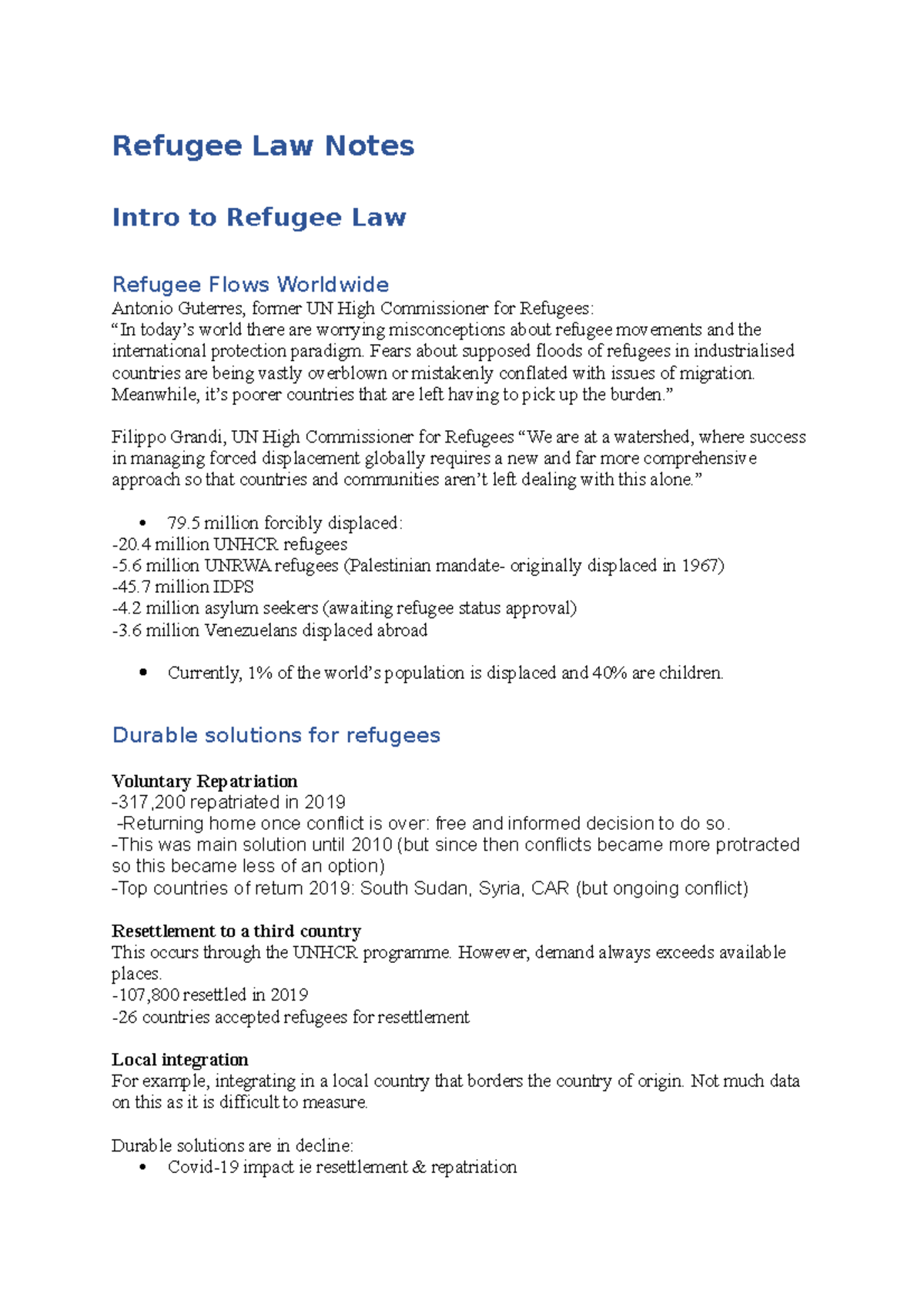 refugee law dissertation topics