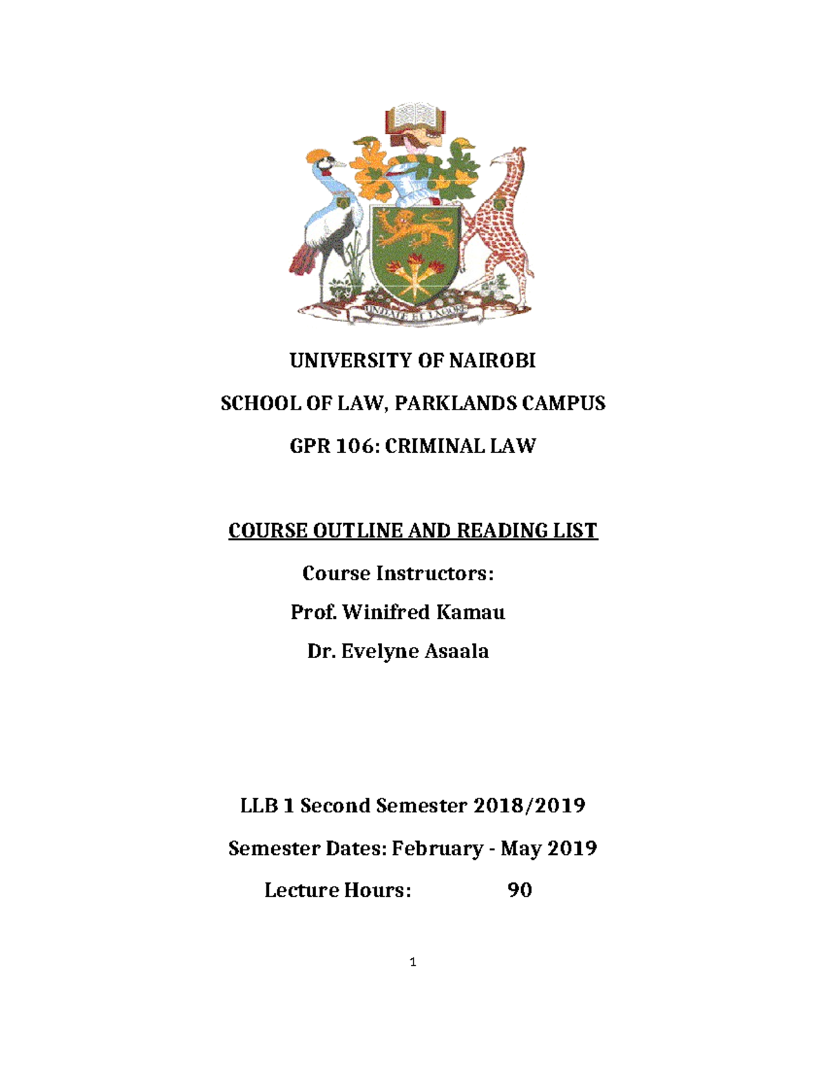 criminal-law-course-outline-2019-university-of-nairobi-school-of-law