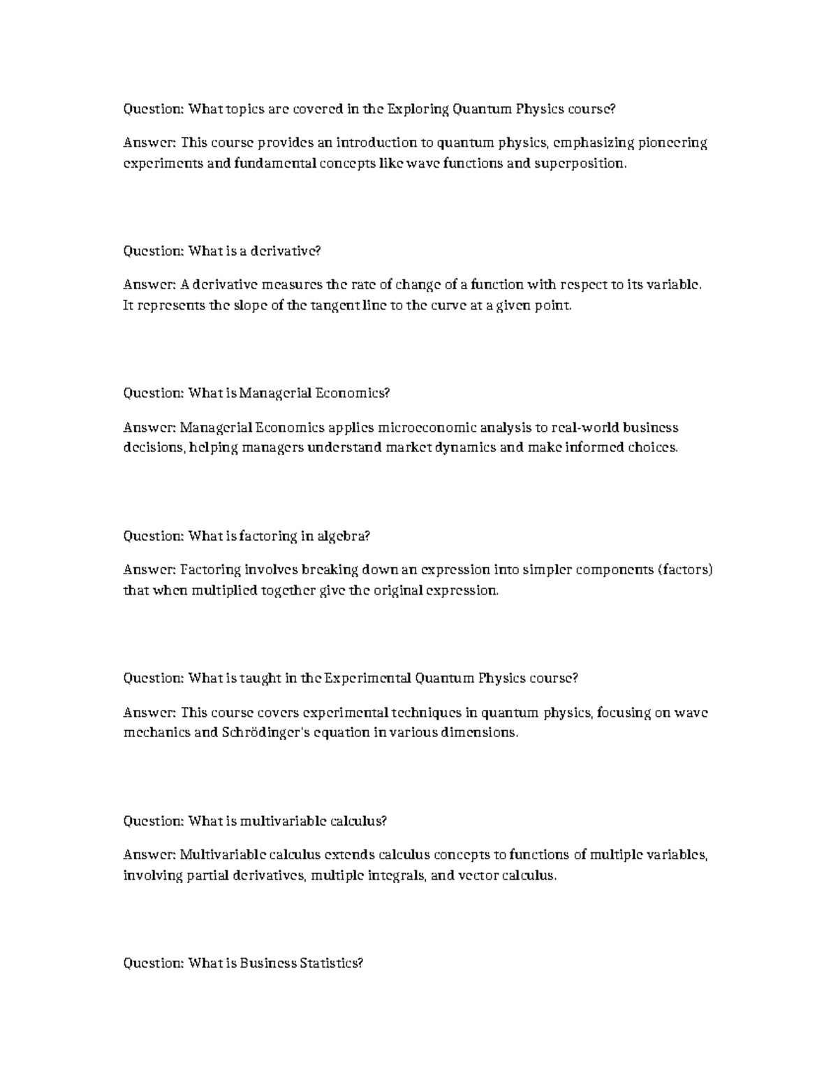 Polytheistic registrary eucryphiaceous - Question: What topics are ...