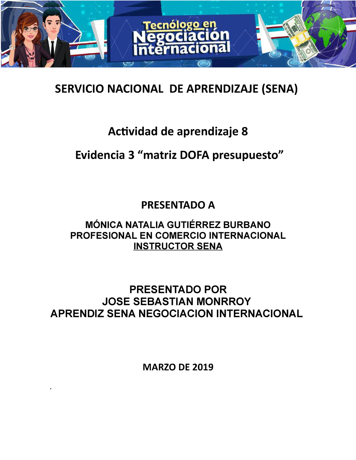 Servicio Nacional DE Aprendizaje SENA Ac - SERVICIO NACIONAL DE ...