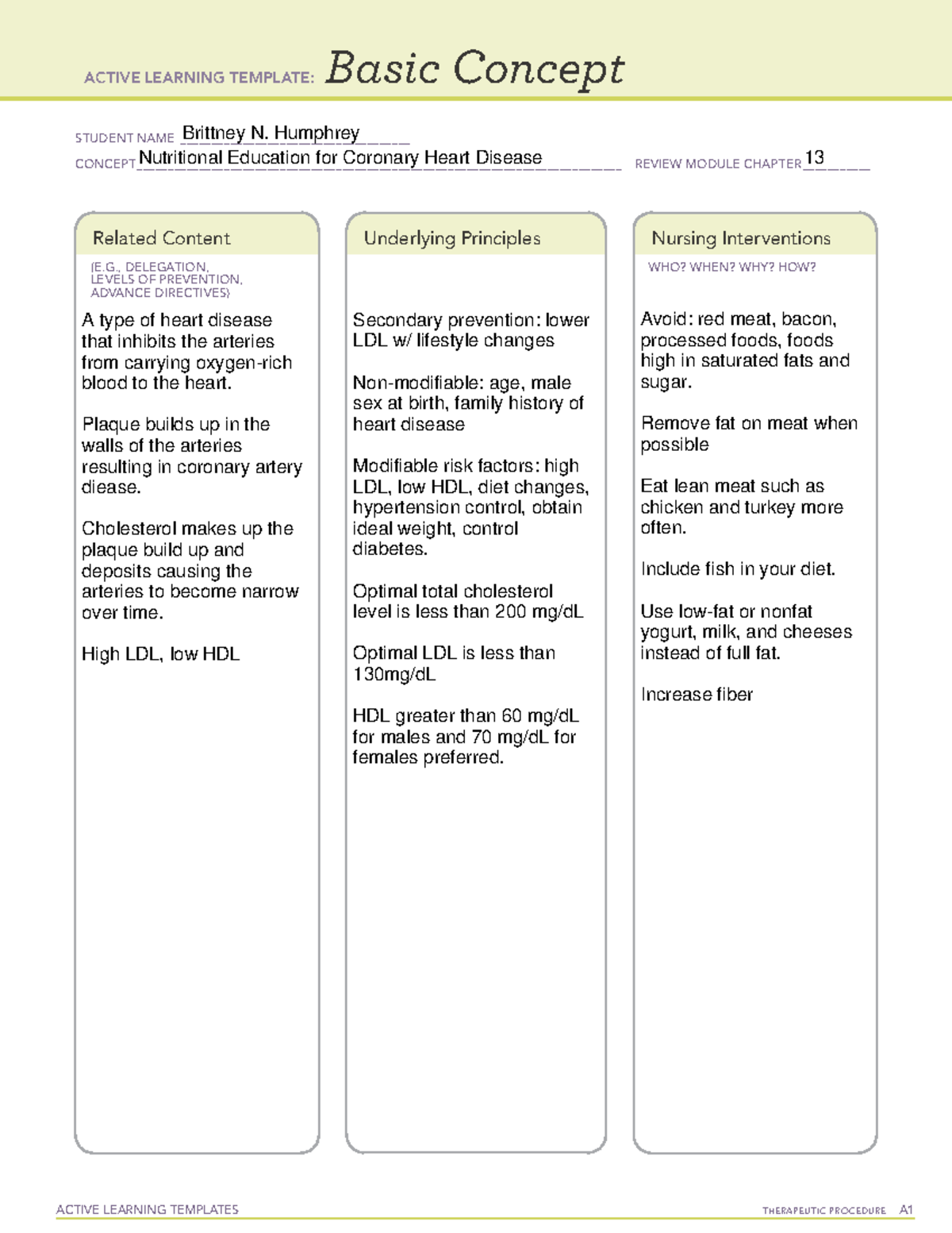 Temp 3 - Med Surg ATI - 101 - ACTIVE LEARNING TEMPLATES TherapeuTic ...