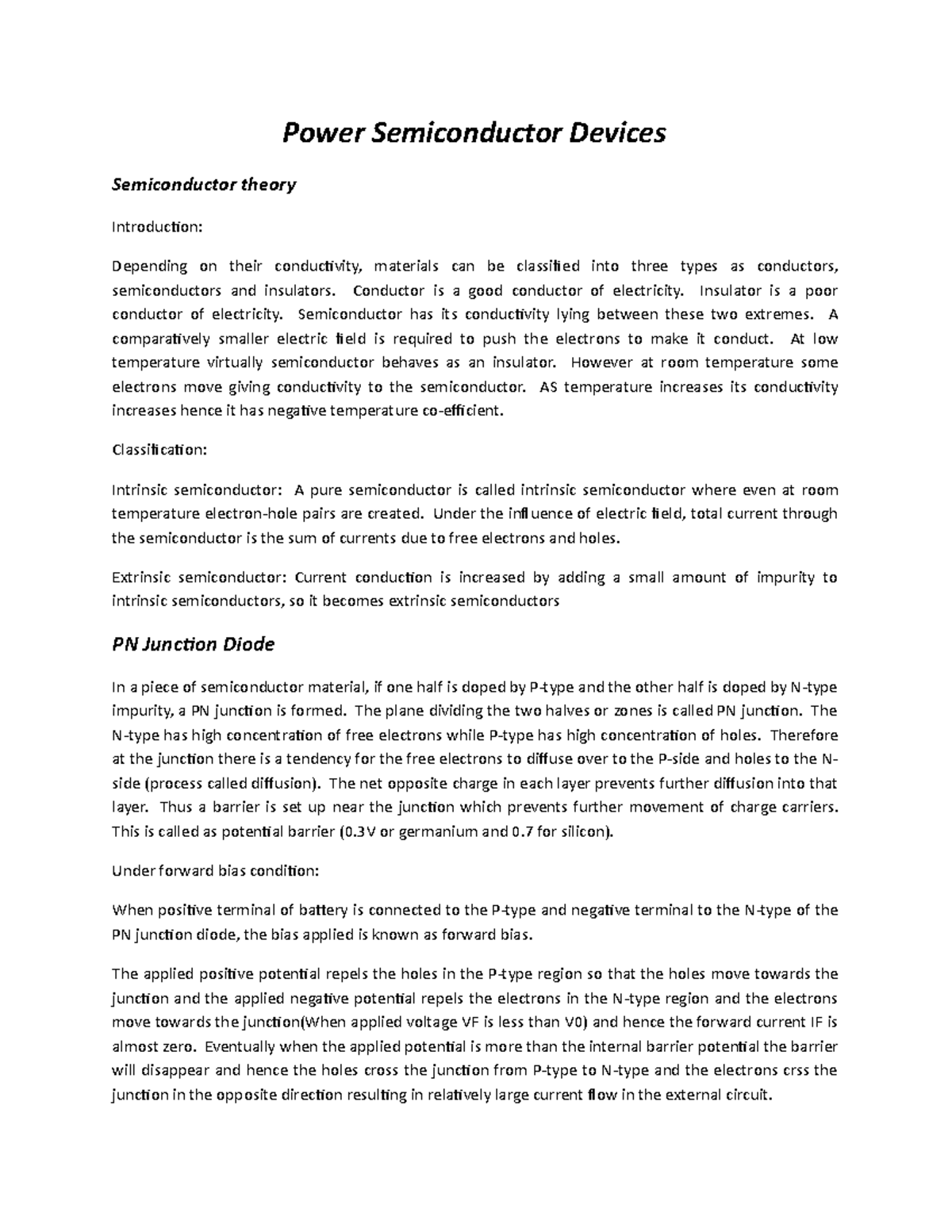 18-Introduction to semiconductor devices PN junction diode and Zener ...