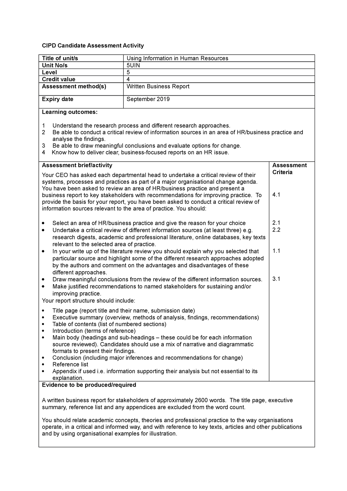 example 5uin assignment