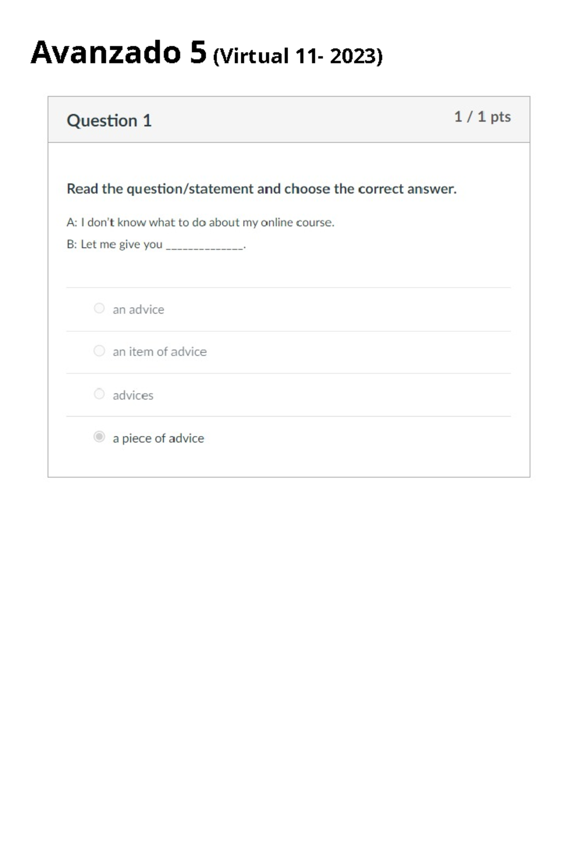 Quiz 2 Avanzado 5 Virtual 11 23 Icpna Avanzado 5 Avanzado 5 Quiz 2 Avanzado 5 Virtual 11 23 Icpna Avanzado 5 Avanzado 5