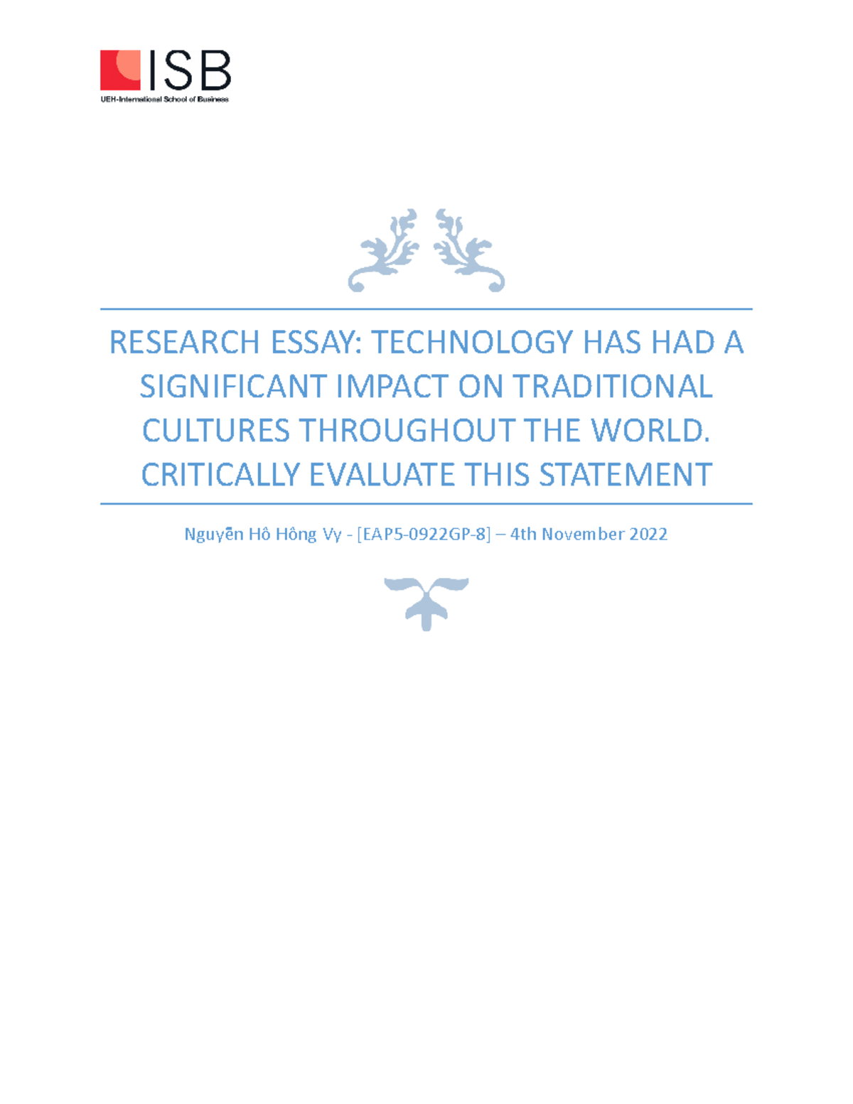 research essay eap5