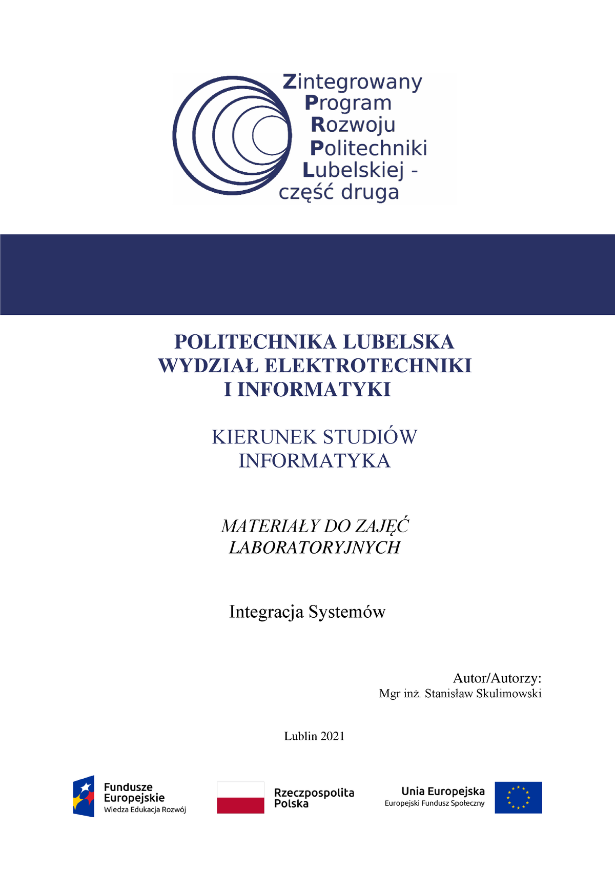 IIS6 - Integracja Systemów - POLITECHNIKA LUBELSKA WYDZIAŁ ...