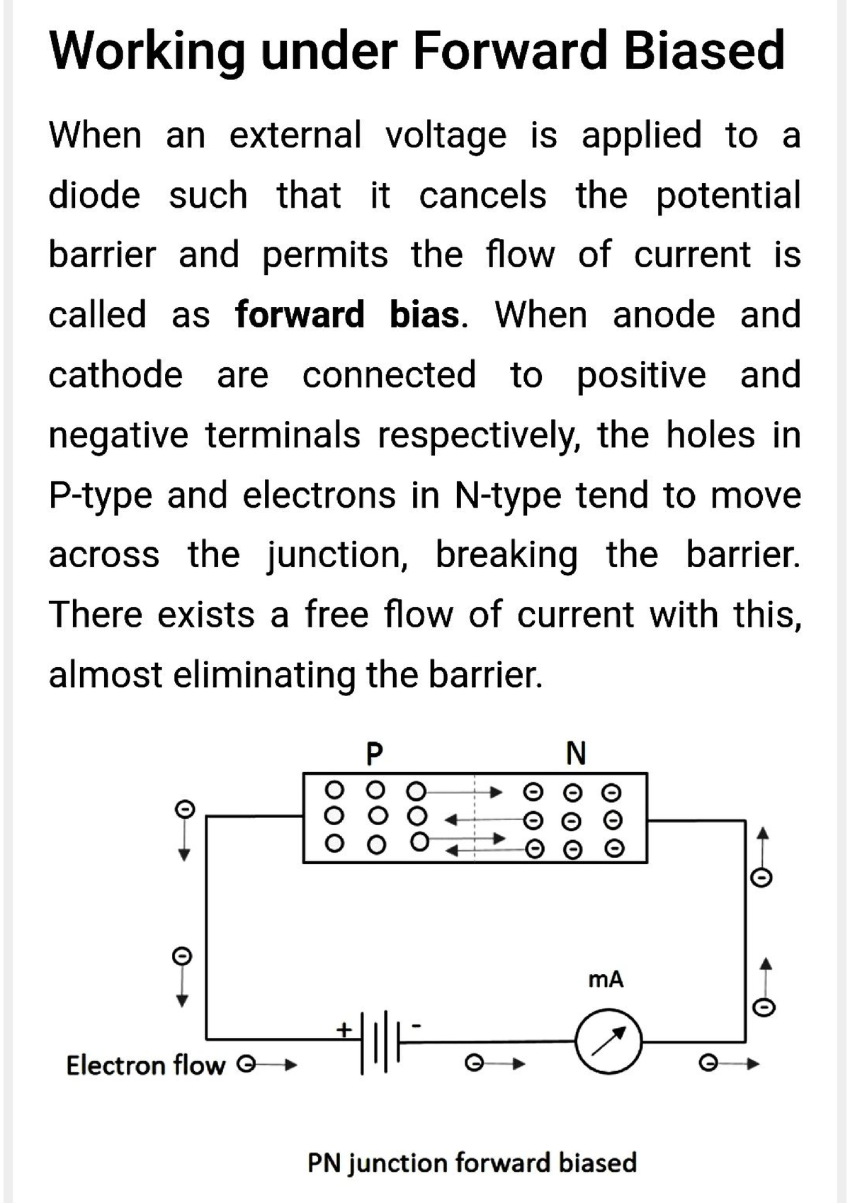 Forward Bias - Physics - Studocu