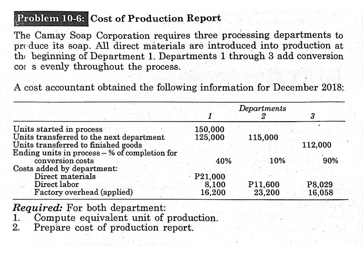 Quiz Cost 2 Process Costing - BS Accountancy - Studocu
