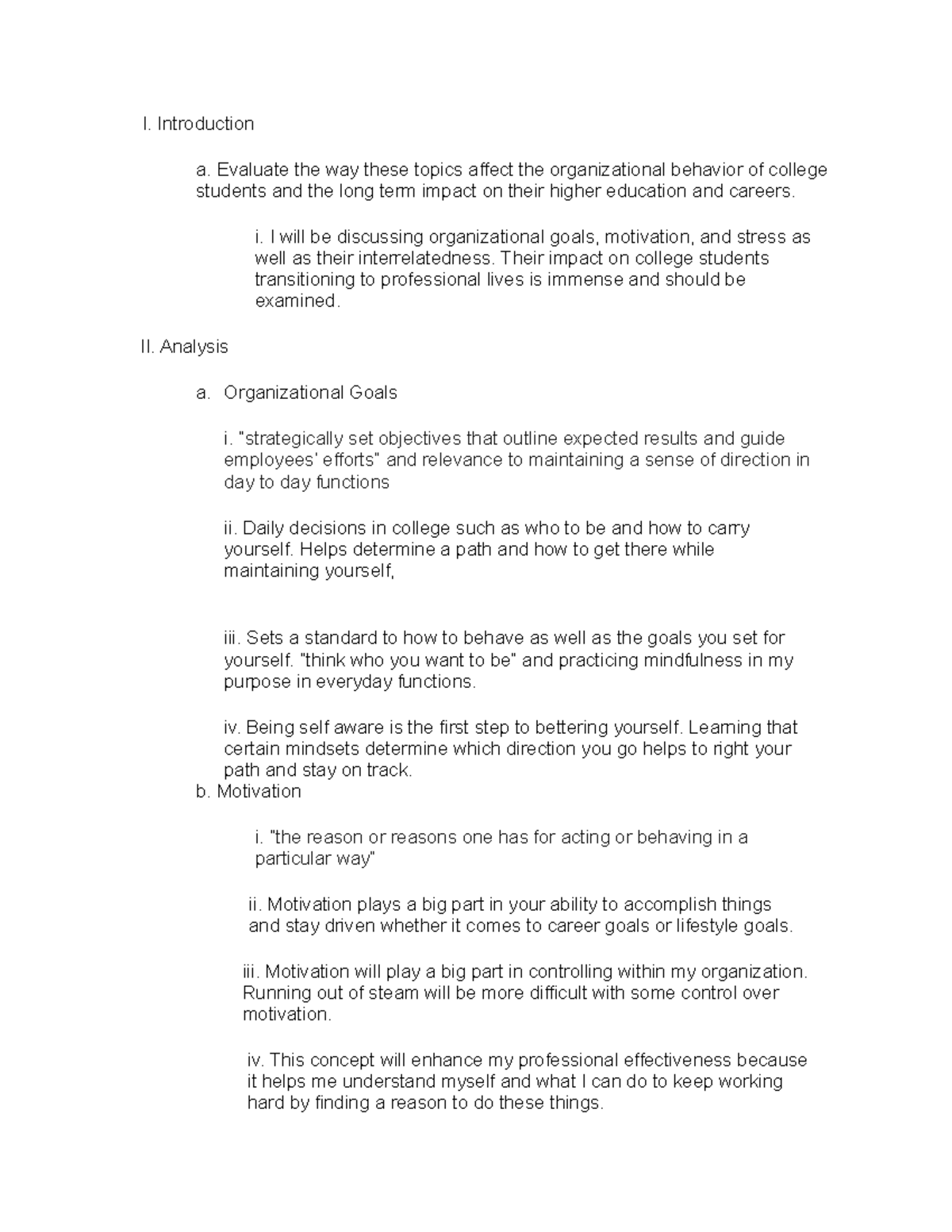 Final Project Paper HRM 360 outline - I. Introduction a. Evaluate the ...