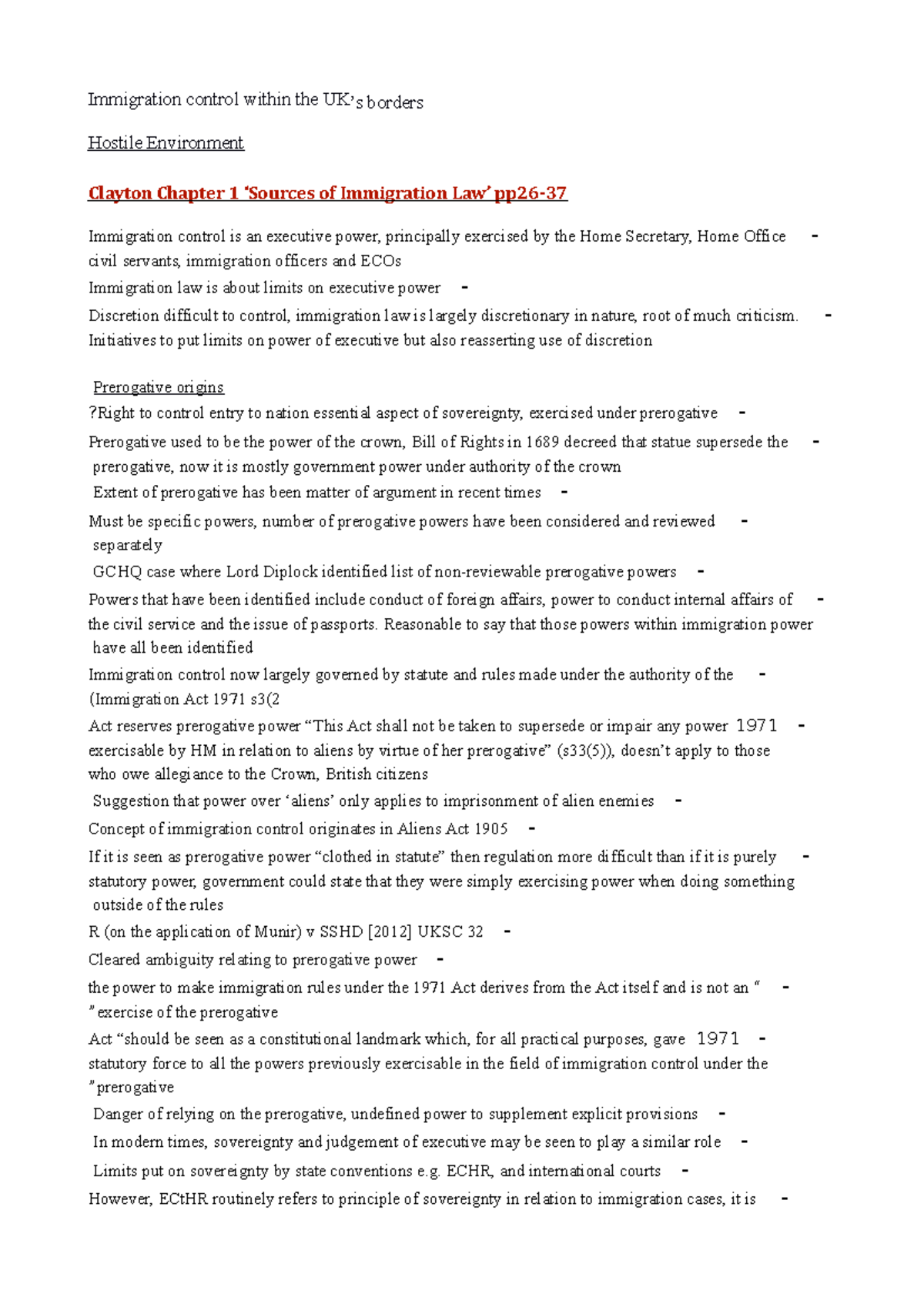 5. Immigration Control Within UKs Borders - LAW4026 - Studocu