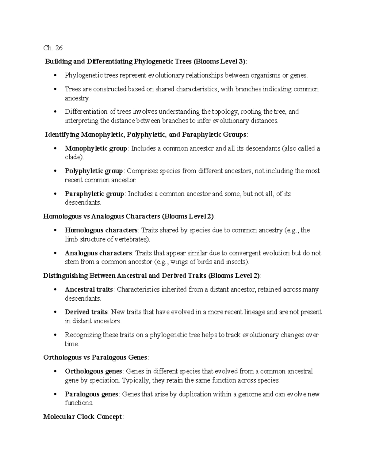 Biol 1202 exam 2 notes Ch. 26 Building and Differentiating