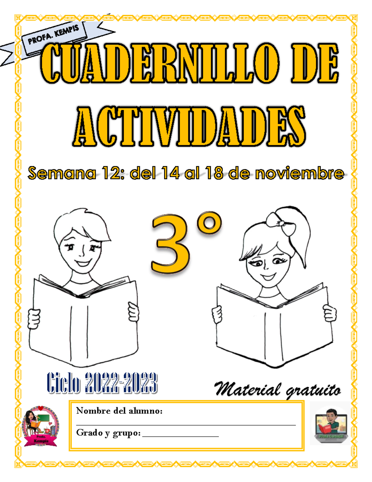 ☯️♈ 3° Cuadernillo de Actividades Profa Kempis Semana 12 - Material ...