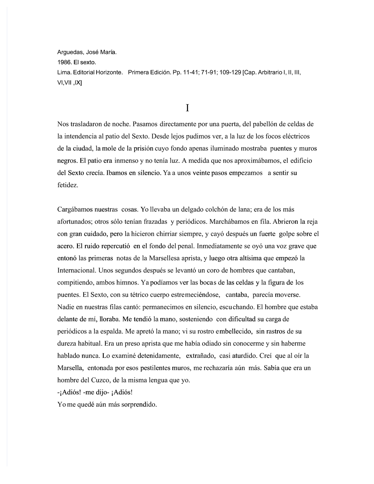 Pdf-el-sexto-jose-maria-arguedas compress - Arguedas, José MaríArguedas ...