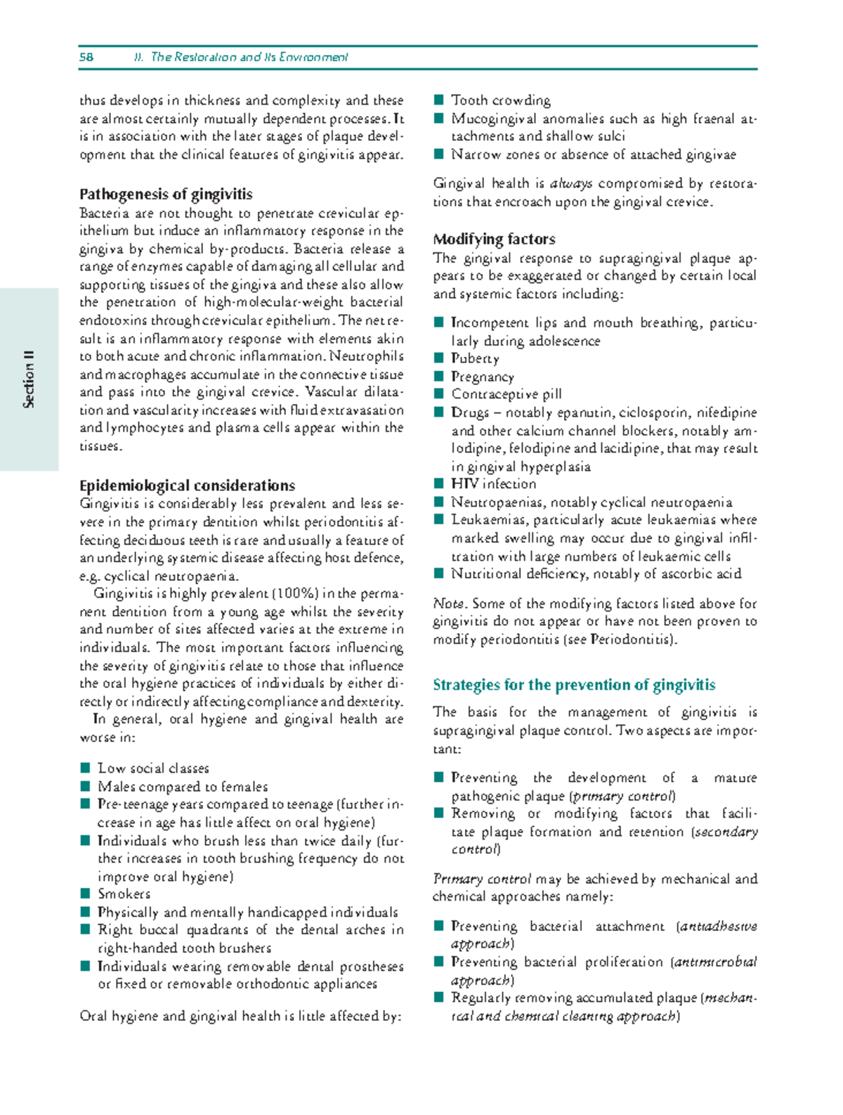 Restorative Dentistry an Integrated Approach-8 - 58 II. The Restoration ...