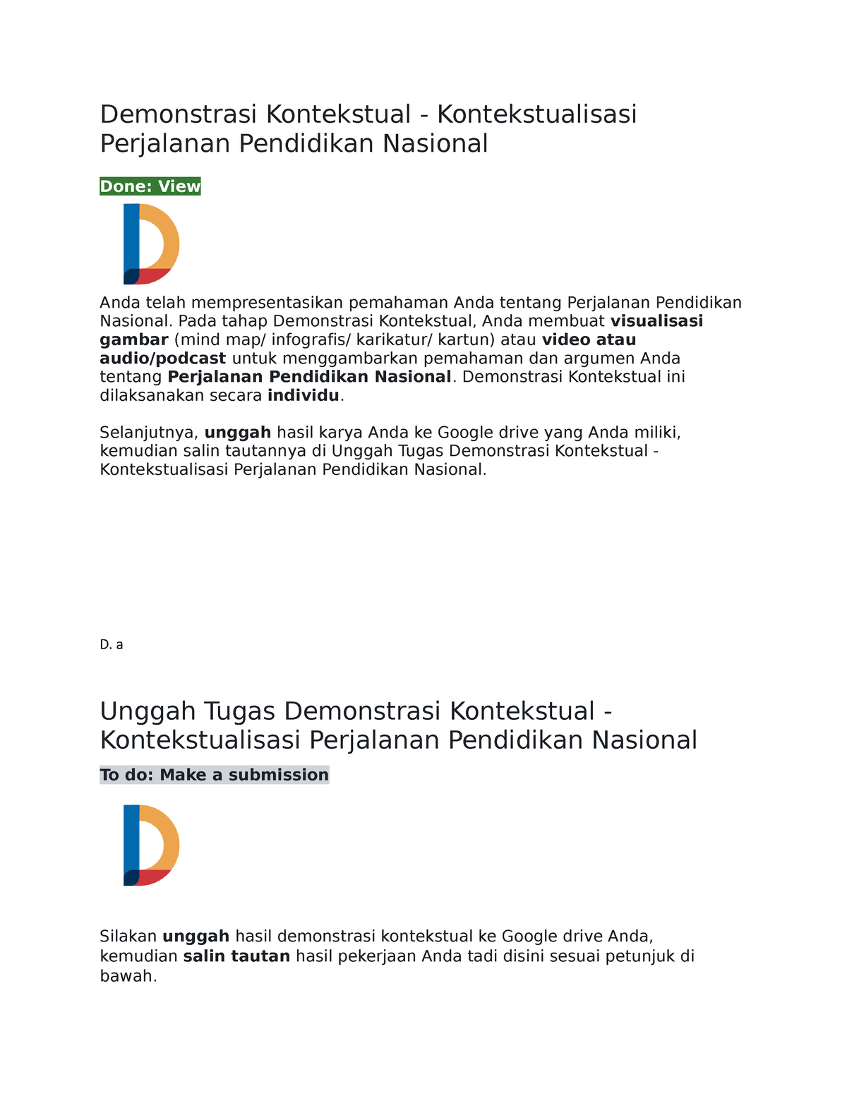 4. Demonstrasi Kontekstual - Pada tahap Demonstrasi Kontekstual, Anda ...