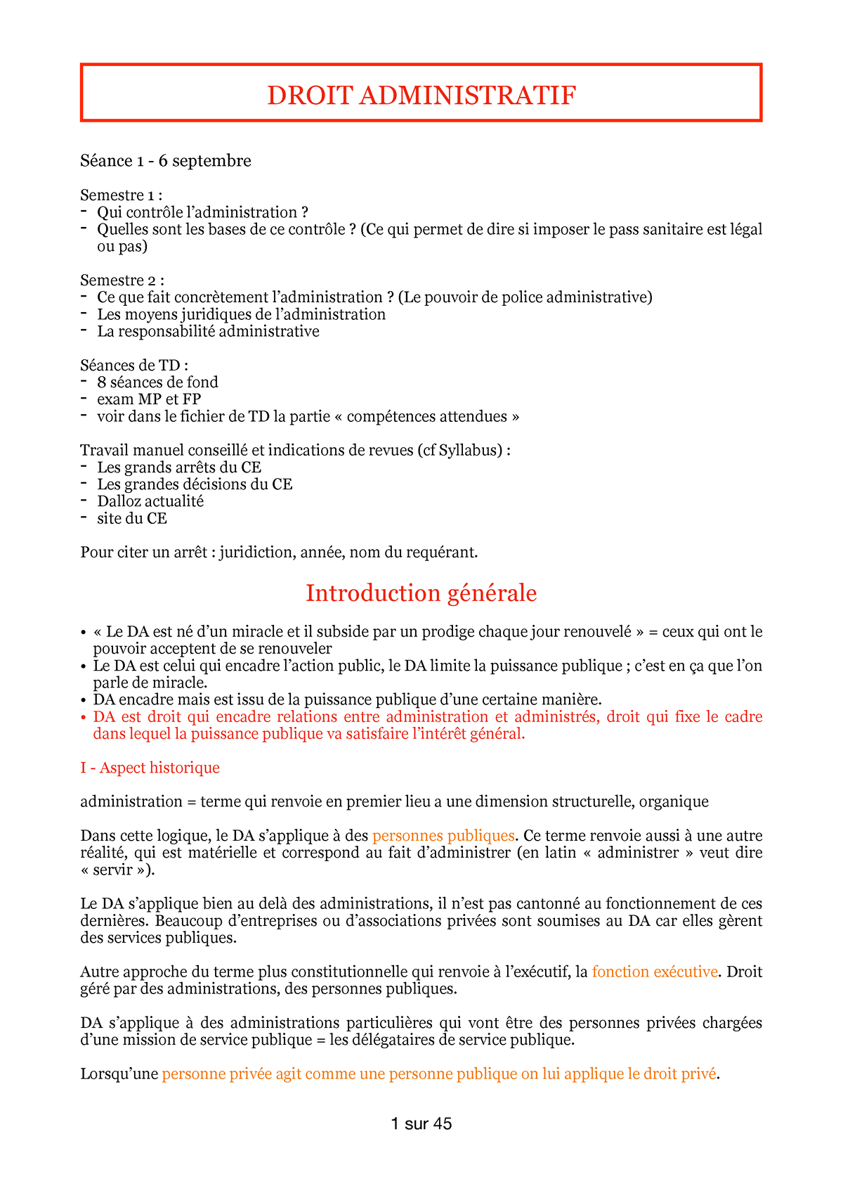 sujet dissertation droit administratif l2