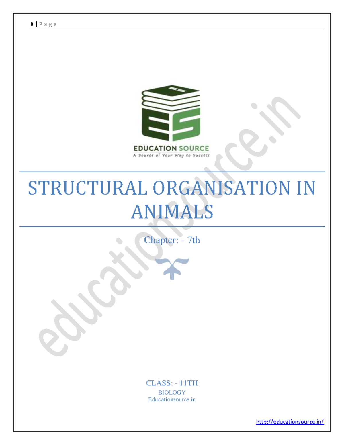 Class 11 biology chapter 7 Structural Organisation IN Animals ...